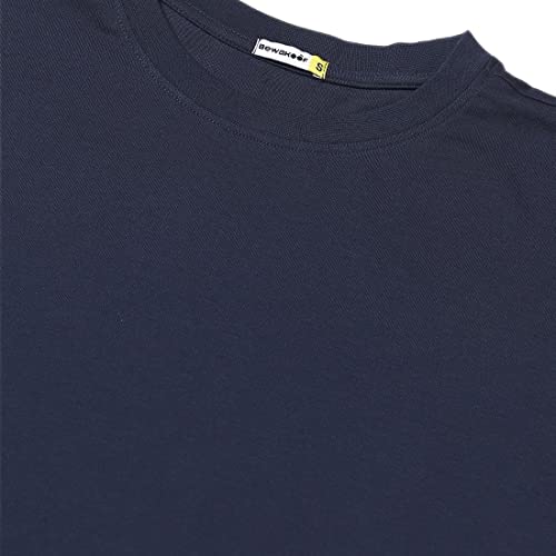 Image of Bewakoof Women's Solid Oversized Fit Half Sleeve Round Neck Cotton Jersey T-Shirt