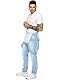 Enzo Herren Ezd390 Ven Denim Dungarees Overalls, Bleach, 32R