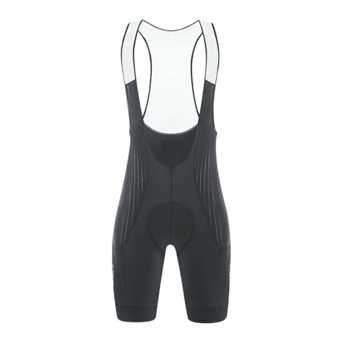 XUWEWI Cycling Bib Pants Men's Cycling Shorts Long Distance Riding Bib Pro(Black,XXL)