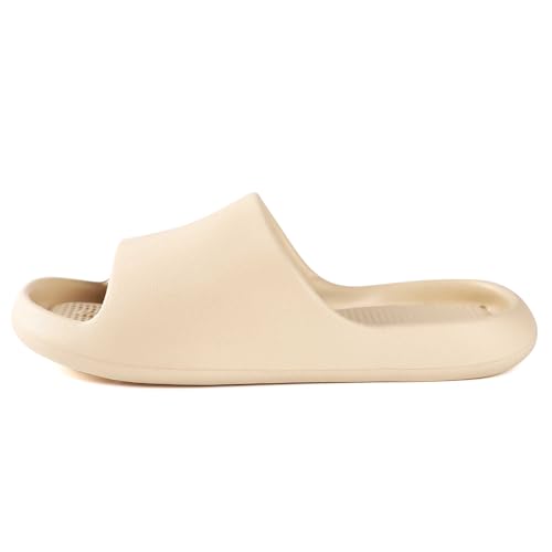 Image of Arch Support Shower Shoes for Women and Men Quick Drying with Drain Holes Slide Sandals Soft Cushioned Anti-Slip Pool Slides Comfort Bathroom Shower Slides