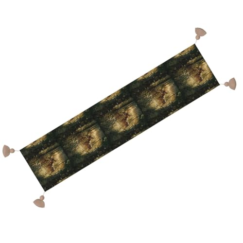 Nappe chemin de table en lin cerf pour protéger et décorer la cuisine - 3