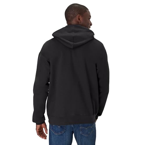 Hanes mens Ultimate Cotton Heavyweight Pullover Hoodie sports fan sweatshirts, Black, Small US
