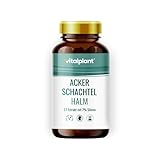 Vitalplant® Ackerschachtelhalm Extrakt 500mg im Braunglas - 120 Kapseln Hochdosiertes Schachtelhalm Extrakt (5:1) mit organischem Silizium - Vegan