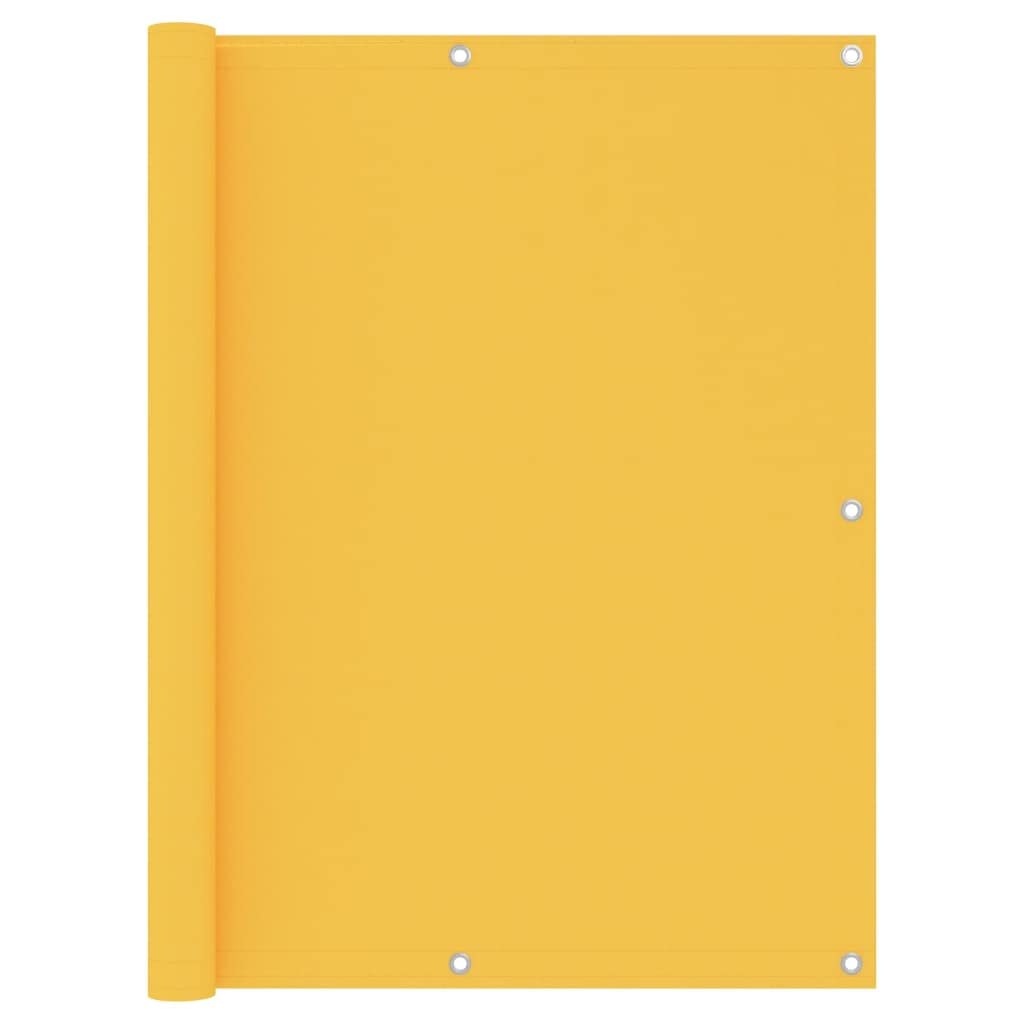 vidaXL Balcony Screen Yellow 120x400 cm Oxford Fabric — image 1