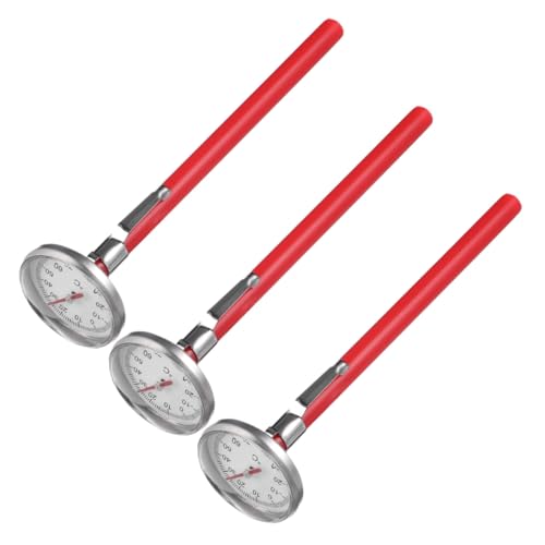 FESTFENDS 3pcs Mechanical Car Air Conditioner Thermometer Vehicle Vent Temperature Gauge Compact Auto Thermometer for Interior Use with Accurate Celsius and Fahrenheit Readings
