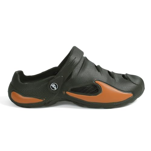 Image of Men's Classic Casual Clogs /Sandals with Adjustable Back Strap for Adult | Comfortable & Light Weight | Stylish & Anti-Skid | Waterproof & Daily Mules for Gents & Boys