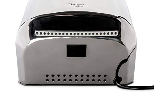 LS-PRO Automatic Hand Dryer Stainless Steel for Commercial Bathrooms. High Speed Hot Air, Dry Hands in 7s. No Touch Operation Infrared Sensor. Easy Installation. Low Noise 60 dB. 1 Year Warranty.