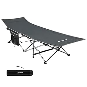 KingCamp Folding Camping Cot for Adults,Portable Sturdy Sleeping Cot with Carry Bag Outdoor Lightweight Camping Bed Support 264 lbs,Large Outdoor Foldable Travel Cots for Camping Beach Home Nap