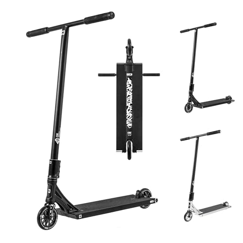 CORE ST3 Complete Stunt Scooter - Professioneller Roller für jeden Alterskreis - Pro Street Scooter für Kinder & Erwachsene Breites Deck - Ready to Ride Trick - Schwarz