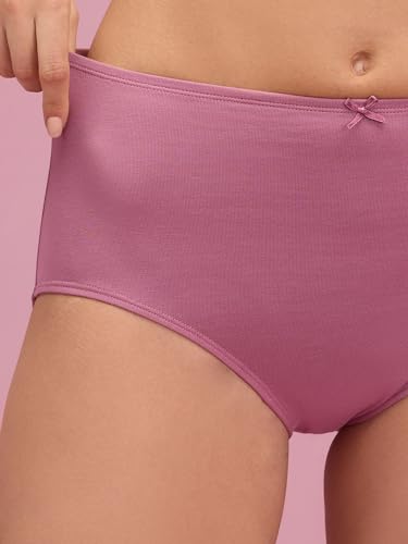 Image of NYKD by Nykaa Cotton Stretch High Rise Full Brief Panty | Everyday Comfort | with N-Fresh Technology that Keeps Bacteria and Odour Away Making You Feel Fresh - NYP104,Assorted 14,S