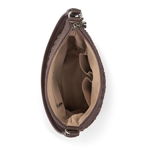 Image of The Sak Sequoia Hobo Bag - Hand Crochet Large Women's Purse for Everyday & Travel - Durable Handbag & Tote With Zipper Pocket