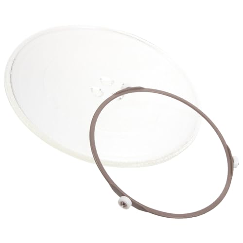 Uonlytech 1set Piatto Girevole Per Microonde Di Sostituzione Accessorio Per Forno Con Base Antiscivolo Facile Da Pulire e