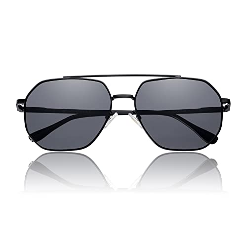 Polarized Aviator Sunglasses for Men Women Trendy 2025, Retro Hexagonal Sun Glasses UV Protection Shades VF22073