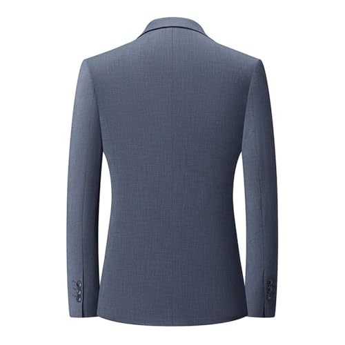 Men's Slim Fit Lightweight Suit Jacket Fashion Formal Office Business Casual Spring Solid Color Lapel2
