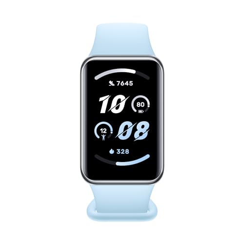 Image of HONOR Band 9 (Blue) | 1.57-inch AMOLED Display | Curved Edge Design | Upto 14 Days Battery Life | 5ATM | 60Hz Refresh Rate | BT5.3 | SpO2, Heart Rate, Sleep, Stress & Menstrual Cycle Tracker