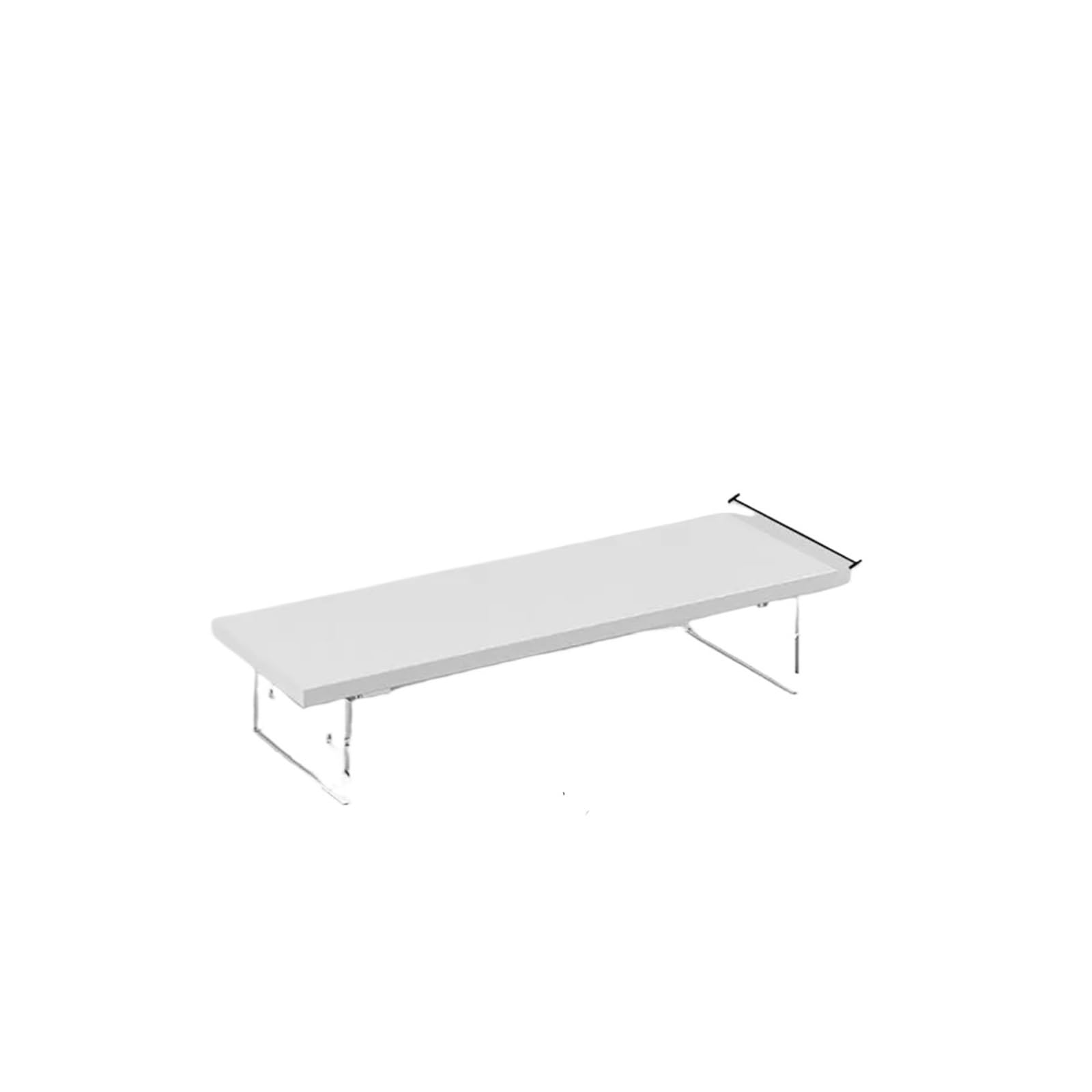 Support de moniteur en bois blanc pour un espace télétravail scandinave et rangé
