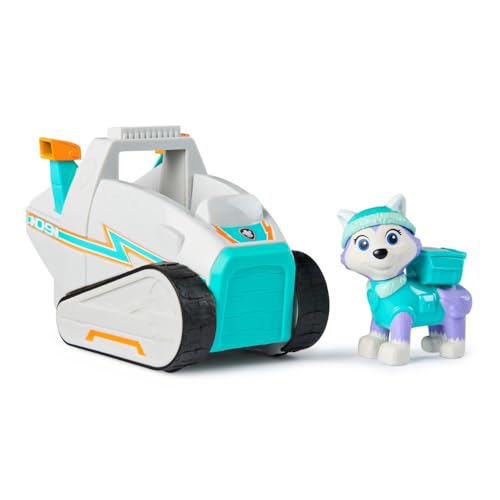 Patrulha Canina - Figura Everest e Moto de Neve - Patrulha Canina Brinquedos - Brinquedos para Crianças 3 Anos + - Presente para Criança 3 Anos