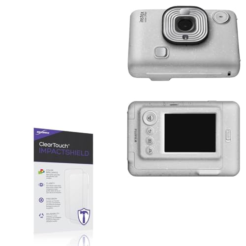 BoxWave Screen Protector Compatible With Fujifilm Instax Mini LiPlay - ClearTouch ImpactShield (2-Pack), Impenetrable Screen Protector Flexible Film