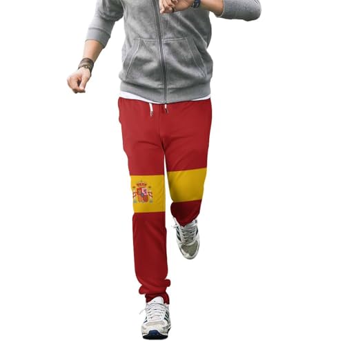 Spain Flag Spanish Pant Mens Casual Trousers Elastic Long Pants Slacks Sweatpants for Daily Sports Travel3