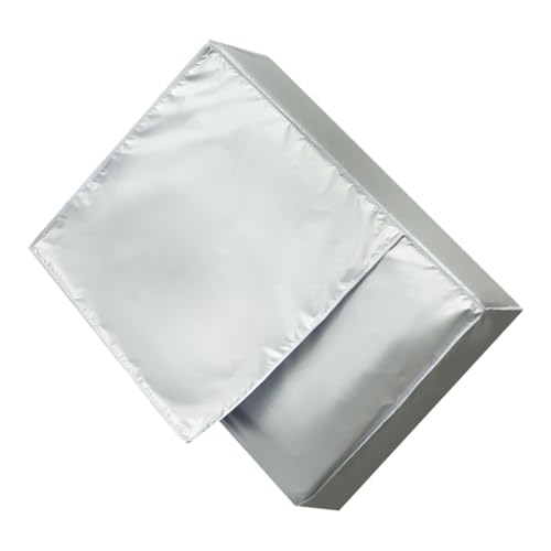 Beavorty Cubierta para Aire Acondicionado Exterior 80x30x57 Cm, Funda Protectora de Poliéster Resistente al Agua Sol, Cubierta Antipolvo Ventilación para Unidades Centrales