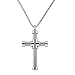 Caperci Men's Stainless Steel Arrowhead Pendant Necklace Punk Rock Biker Jewelry for Men