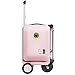 Airwheel SE3S Smart Riding Luggage Electric Suitcase Scooter with Removable Battery (pink)