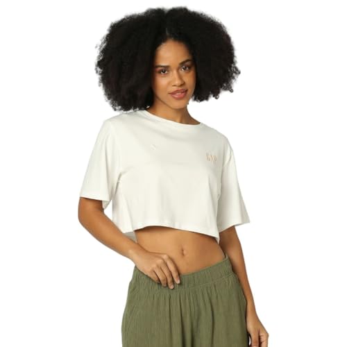 Image of GAP Women Loose Fit Short Sleeves Round Neck T-Shirt