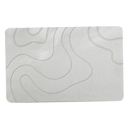 Tappetino da bagno in pietra diatomite Tappetino da doccia in pietra assorbente ad asciugatura rapida Tappeto da bagno antiscivolo per pavimento doccia cucina 19, 7x31, 5 pollici Tappetini da