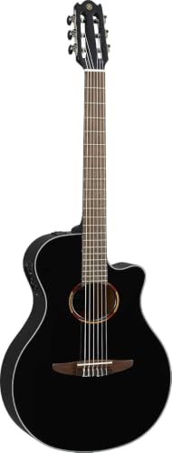 Yamaha NTX1 BL Cutaway Acoustic-Electric Nylon-String Classical Guitar, Black