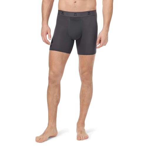 Image of Tommy John Men's Air 6 inch Mid-Length Boxer Brief Underwear - Hammock Pouch
