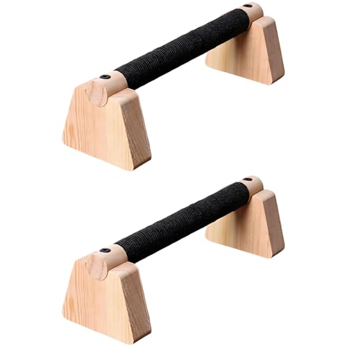 Supports de pompes en bois massif antidérapants pour gym