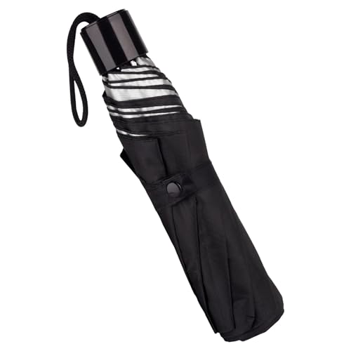 Image of UNIGEN 3 Fold Automatic Umbrella for Men & Women | 43 Inch Canopy Coverage | Windproof, UV Protection & Rain Resistant | Compact Travel Umbrella | Lightweight Portable Design for Office, Car & Outdoor Use | Black