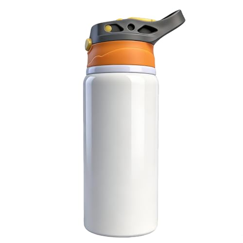 Bouteille sublimation aluminium blanc 600 ml finition premium - 2