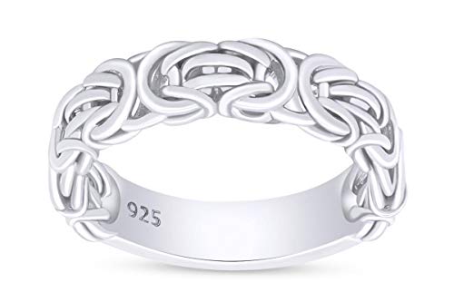 AFFY 14k Gold Over Sterling Silver Byzantine Ring Jewelry For Engagement Wedding Anniversary