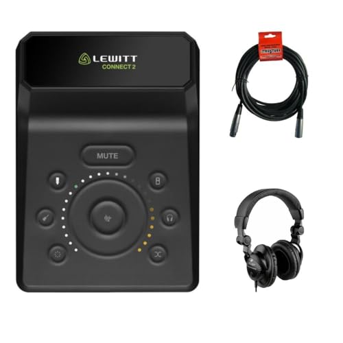 Lewitt CONNECT 2 USB-C オーディオインターフェース バンドル Polsen HPC-A30 クローズドバック スタジオモニター ヘッドホン XLR- XLRケーブル付き