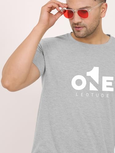 Image of LEOTUDE Men's Half Sleeve Regular Fit Tshirt | Tshirt for man