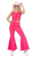 WILBERS & WILBERS 4619 - Festival Disco & Western Outfit für Damen, Weste und Hose, Cowgirl, Karneval, Rosa