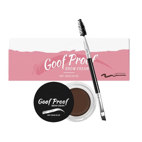 DAWCBVJQ Pomada Para Cejas Impermeable,Crema Duradera Con Cepillo - Maquillaje De Cejas Natural,Para Mujeres Niñas Adolescentes Todos Los Tipos Y De Piel Look Voluminoso Y Completo Hogar Exterior