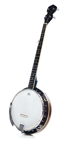 Resoluute 5 String Resonator Banjo with 24 Brackets with Closed Back and Geared 5th Tuner