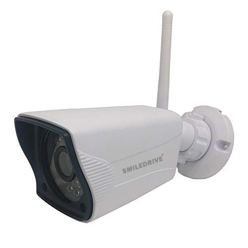 Smiledrive® Apex Outdoor WiFi IP CCTV Waterproof HD Bullet Security Camera with 30m Night Vision & 24 IR LED Lights