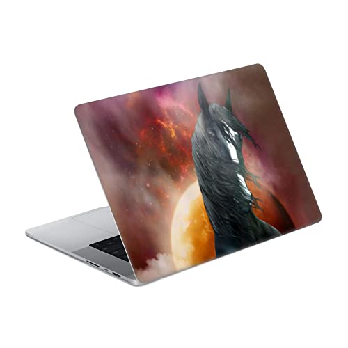 Sticker MacBook Pro 14 A2442 anti-rayures en vinyle décoratif chevaux Simone Gatterwe