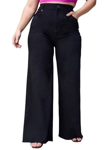 Image of Miss Chase A+ Women's Bootcut High Rise Regular-Length Stretchable Denim Shaping Jeans