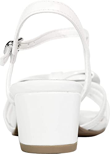 Image of Soda Girly-2 Children's Girl's Open Toe Slingback Block High Heel Sandals