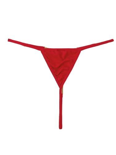 Image of RoseSeek Women's Sparkling Butterfly Chain Underwear Low Rise Cheeky G String Panty