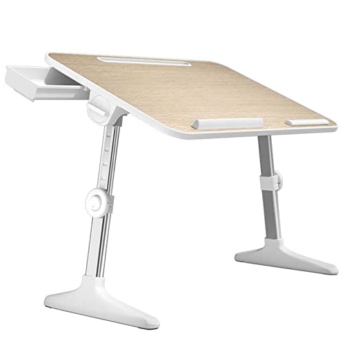 Bureau d'ordinateur Table de Travail élévatrice Bureau Bureau d'ordinateur Portable pour Canapé, Lit, Balcon(Drawer Board)