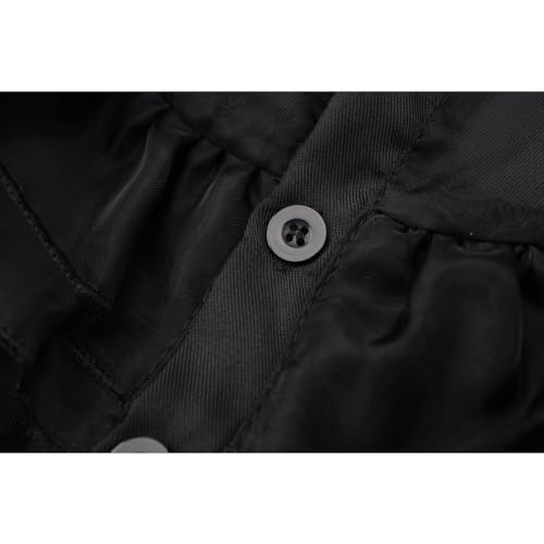 Disfraz negro para niñas 9-10 años con accesorios miniatura 5