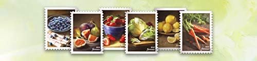 Fruit and Vegetables Postage Stamps Booklet of 20