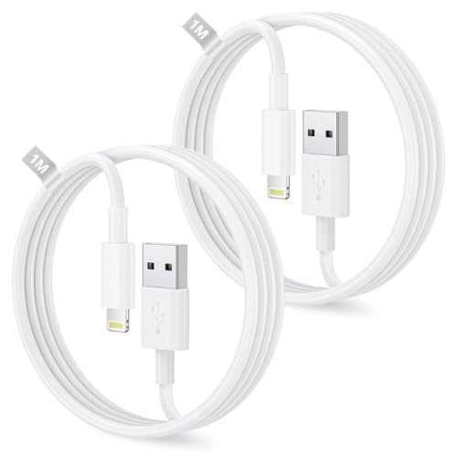 Ya en manzanajugosa.com: Cable USB a Lightning 1M 2Pack [MFi Certificado], Cable iPhone Carga Rápida cable Cargador cable USB Carga Rapida compatible con Apple iPhone 14 13 12 11 Pro Max XS XR 8 7 6 Plus 5 SE,iPad