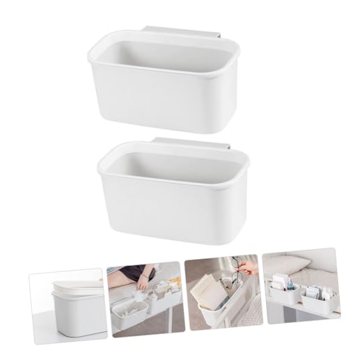 Caja colgante rectangular para almacenamiento y basura blanca miniatura 7