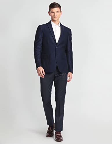 Image of Arrow Men Notch Lapel Collar Windowpane Check Blazer